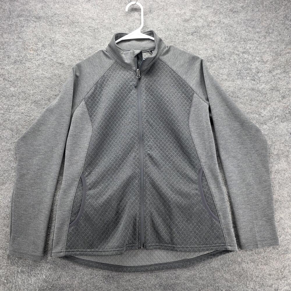 Storm Creek Jacket Womens M Gray Basic Jacket Mid-Length Full Zip Lined Pockets